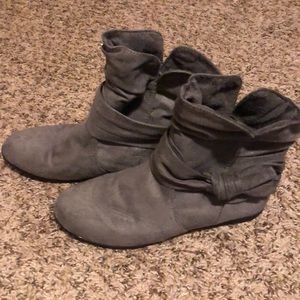 Grey Ankle Boots
